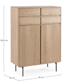 MOBILE ALTO IN LEGNO NATURALE - WIDALD