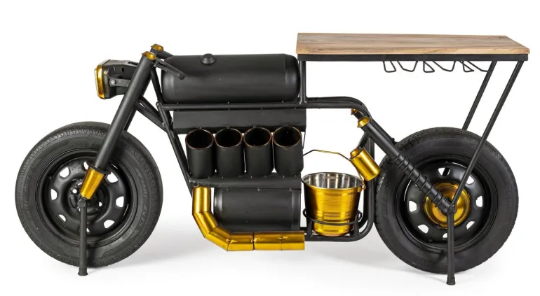 MOBILE BAR IN ACCIAIO - MOTO SPEED