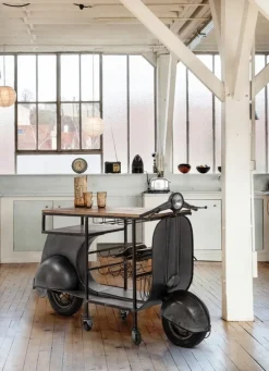 MOBILE BAR IN METALLO - VESPA REPLICA