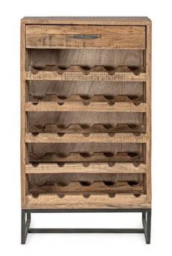 MOBILE PORTABOTTIGLIE IN LEGNO - ELMER