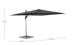 OMBRELLONE BRACCIO ARIES 3X4 ANOD-GRI T