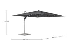 OMBRELLONE BRACCIO ARIES 4X4 ANOD-GRI T