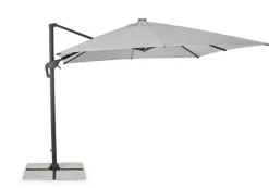 OMBRELLONE BRACCIO CON LED IN ALLUMINIO 3X3 ANTRACITE - INES