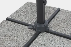 OMBRELLONE BRACCIO CON LED IN ALLUMINIO 3X3 ANTRACITE - INES