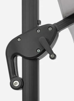 OMBRELLONE BRACCIO CON LED IN ALLUMINIO 3X3 ANTRACITE - INES