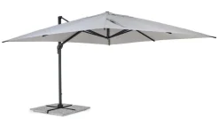 OMBRELLONE BRACCIO IN ALLUMINIO 4X4 ANTRACITE - INES