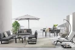 OMBRELLONE BRACCIO IN ALLUMINIO 3X4 ANTRACITE - INES