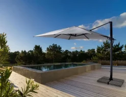 OMBRELLONE BRACCIO IN ALLUMINIO 3X4 ANTRACITE - INES