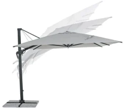 OMBRELLONE BRACCIO IN ALLUMINIO 3X4 ANTRACITE - INES