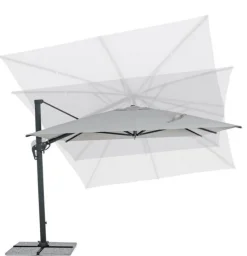 OMBRELLONE BRACCIO IN ALLUMINIO 3X4 ANTRACITE - INES