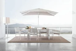 OMBRELLONE BRACCIO IN ALLUMINIO 3X4 BIANCO - EDEN