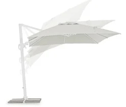 OMBRELLONE BRACCIO IN ALLUMINIO 3X3 BIANCO - EDEN