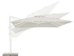OMBRELLONE BRACCIO IN ALLUMINIO 4X4 BIANCO - EDEN