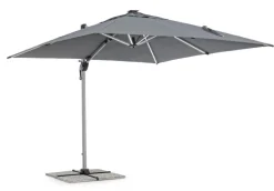 OMBRELLONE BRACCIO IN ALLUMINIO 3X3 ANTRACITE - INES