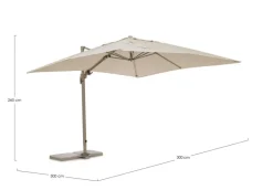 OMBRELLONE BRACCIO SARAGOZZA 3X3 SAB.T