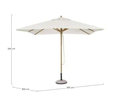 OMBRELLONE ECLIPSE 3X3 NATURALE