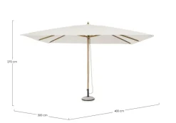 OMBRELLONE ECLIPSE 3X4 NATURALE