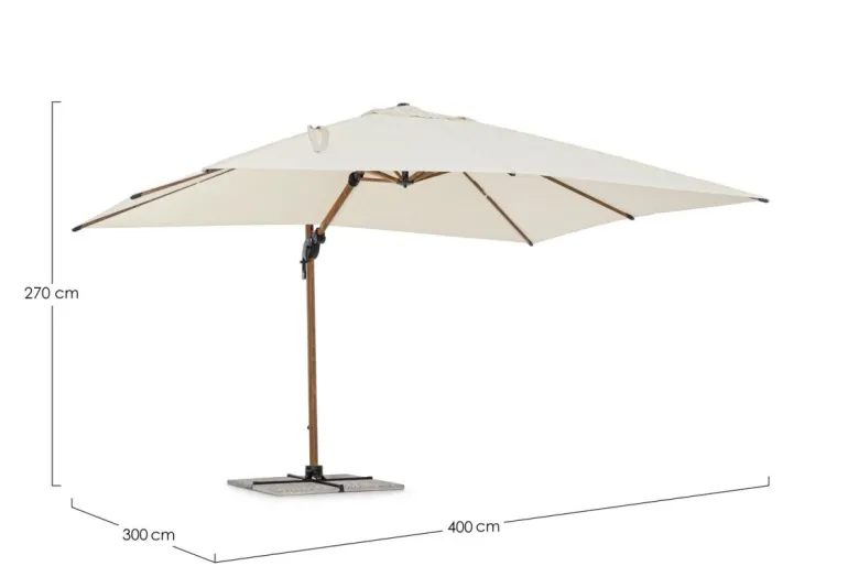 OMBRELLONE IN ALLUMINIO 3X4 BEIGE - ORION