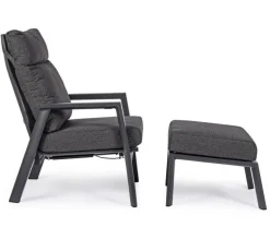 OTTOMAN IN ALLUMINIO ANTRACITE JX55 - KLEDI