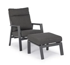 OTTOMAN IN ALLUMINIO ANTRACITE JX55 - KLEDI