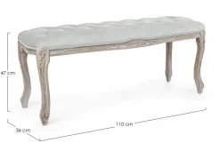 PANCA COLOR GRIGIO - MATHILDE