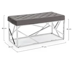 PANCA COLOR GRIGIO - RAYAN