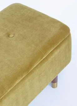 PANCA CONTENITORE IN VELLUTO OLIVE - KIRA