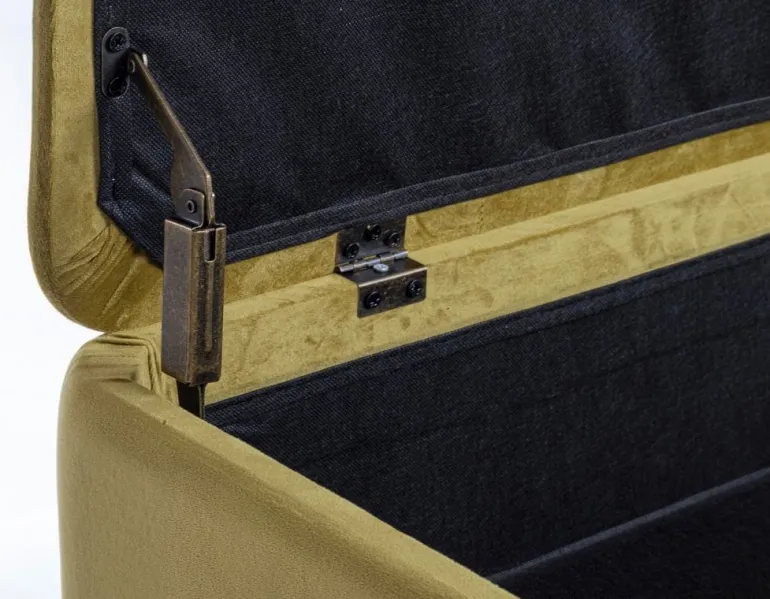 PANCA CONTENITORE IN VELLUTO OLIVE - KIRA