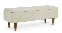 PANCA CONTENITORE IN VELLUTO NATURALE - KIRA