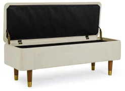 PANCA CONTENITORE IN VELLUTO NATURALE - KIRA