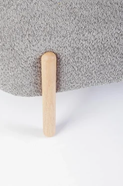 PANCA EFFETTO BOUCLE' GRIGIO CHIARO - DAYLA