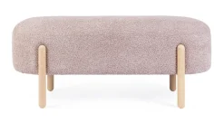 PANCA EFFETTO BOUCLE' ROSA ANTICO - DAYLA