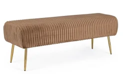 PANCA IN VELLUTO BRONZO - SELENA