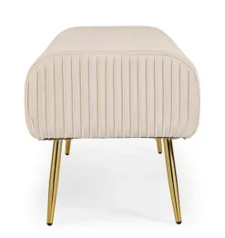 PANCA IN VELLUTO CREMA - SELENA