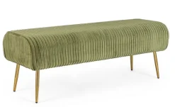 PANCA IN VELLUTO OLIVE - SELENA