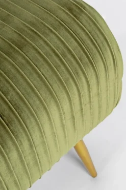 PANCA IN VELLUTO OLIVE - SELENA