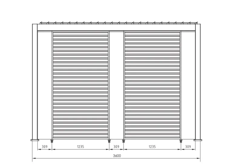 PANNELLO VERTICALE PERGOLA OCEAN NATURAL