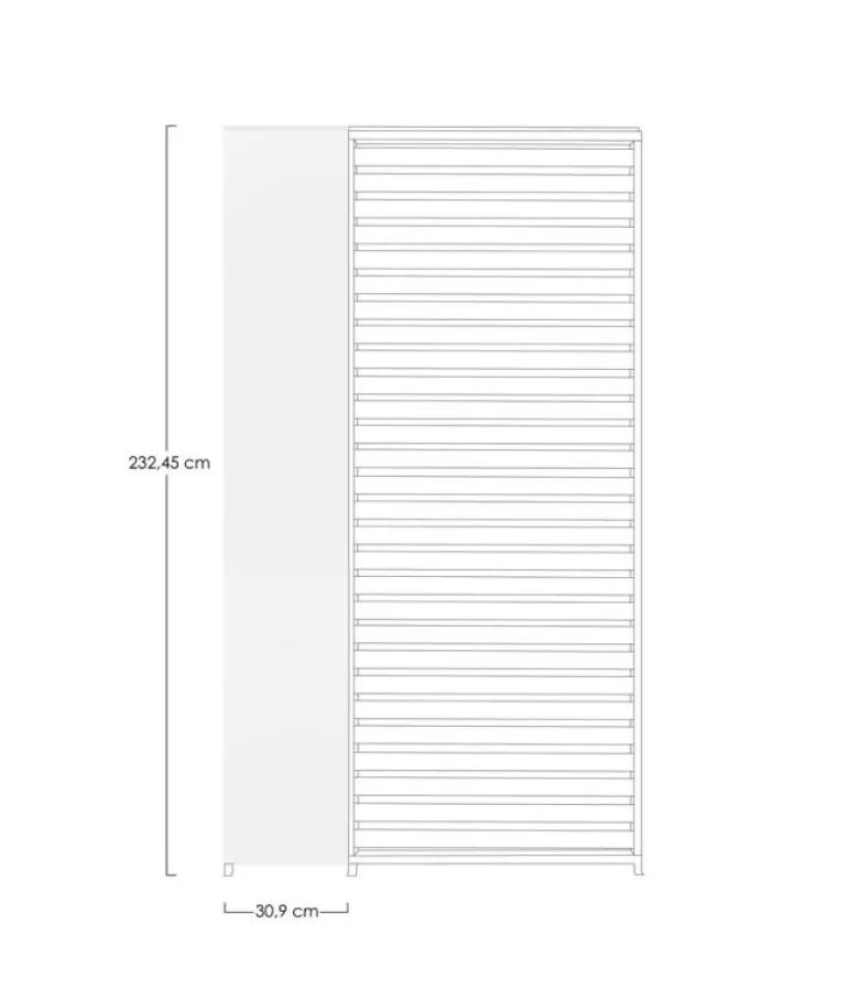 PANNELLO VERTICALE PERGOLA OCEAN BIANCO