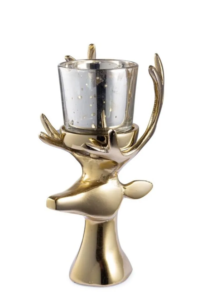 P.CANDELA 1P GLOWER TESTA RENNA ORO