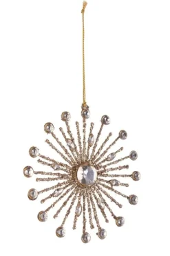 PENDAGLIO BEAD FIOCCO NEVE 16P ORO 15X15