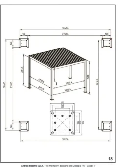 PERGOLA OCEAN 3X3 ANTRACITE