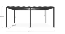 PERGOLA OCEAN 3.6X6 ANTRACITE