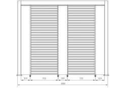 PERGOLA OCEAN 3.6X6 BIANCO