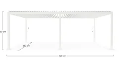 PERGOLA OCEAN 3.6X7.2 BIANCO