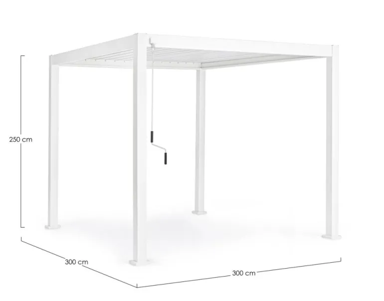 PERGOLA OCEAN 3X3 BIANCO