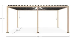PERGOLA OCEAN 3.6X6 NATURAL-ANTRACITE