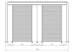 PERGOLA OCEAN 3X4 NATURAL-ANTRACITE