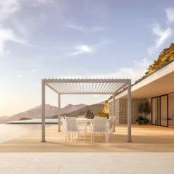 PERGOLA OCEAN 3.6X3.6 RUSTIC-BIANCO