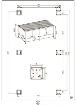 PERGOLA OCEAN 3.6X6 SETA