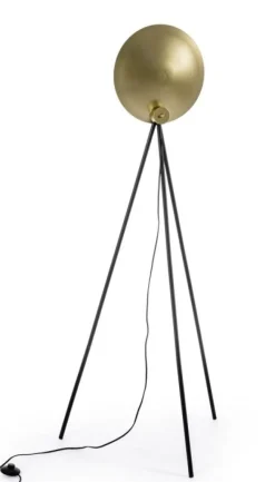 PIANTANA DESIGN TREPPIEDE NERO-ORO H156